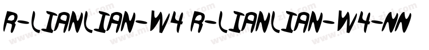 R-LianLian-W4 R-LianLian-W4字体转换